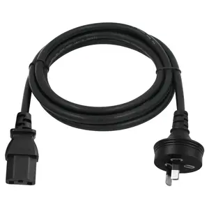 Cable de alimentación OEM IEC C13 de 3 pines, toma de corriente eléctrica AU para portátil/cargador de ordenador, muestras gratis, precio de fábrica