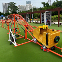 Équipement de parc d'attractions familial abordable Mini montagnes russes non alimentées par l'homme maintenant en stock pour les enfants