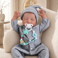 18 Zoll Lebensechte Reborn-Babypuppe aus Weichem Vinyl Realistische Neugeborenen-Puppe Spielzeug für Kinder Geschenk Großhandel Individuell Anpassbar
