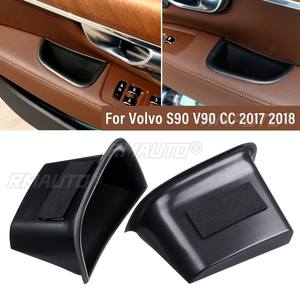 กล่องเก็บของข้างประตูรถยนต์ 2 ชิ้น วัสดุ ABS สีดำ สำหรับ Volvo S90 V90 CC ปี 2017 2018 - Product Image 1