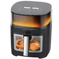 Petit électroménager de cuisine Friteuse à air 4L 4,5 L Friteuse électrique Freidora De Aire Friteuse numérique multifonctionnelle avec écran couleur