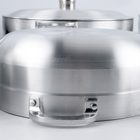 Ensemble de Casseroles et Pots de Cuisson 12 Pièces les Plus Vendus, Batterie de Cuisine Maison et Restaurants, Marmite en Aluminium Type Caldero