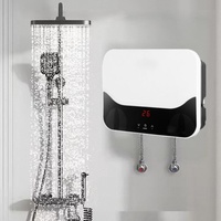 Chauffe-eau électrique instantané mini 220V en gros avec écran LED et WiFi, sans réservoir en plastique pour camping-car, voiture et garage