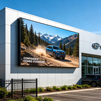 Affichage LED fixe extérieur P6 10000:1 IP65, armoire en fer anti-rouille, panneau d'affichage pour la publicité murale des bâtiments