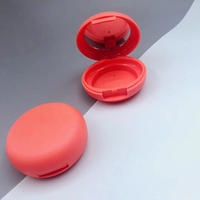 Emballage compact pour poudre de maquillage, nouvelle forme ronde et mignonne, étui compact pour le visage