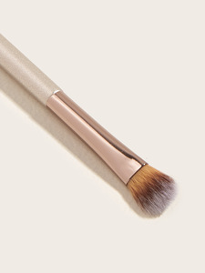 2024 nuevo diseño vegano solo champán dorado doble extremo ceja maquillaje cepillo rímel cepillo - Product Image 3