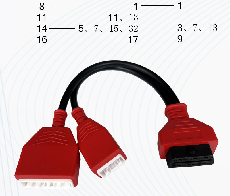 Hot sale 16+32 OBD Gateway Adapter for Nissan Sylphy Sentra for Autel scanner