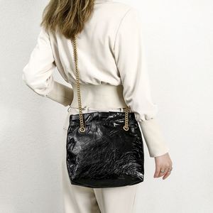 กระเป๋าหนังแท้สำหรับผู้หญิงกระเป๋าสะพายข้าง, กระเป๋าหนังวัวชั้นหนึ่งจุของได้มากกระเป๋าแฟชั่นสะพายไหล่เดียว - Product Image 5