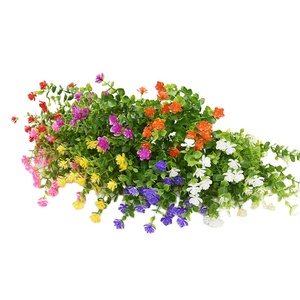 Noël décor à la maison artificielle herbe verte eucalyptus Rose Calla lys fleurs mariage salon Table décor mur décor - Product Image 1