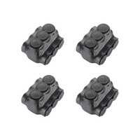 Connecteurs de câbles rapides mécaniques isolés en PVC Barep homologués UL, à double entrée, 6AWG-350kcmil, 3 ports, pour raccordement fil à fil