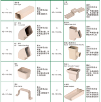 Supports de gouttière de toit en aluminium avec accessoires
