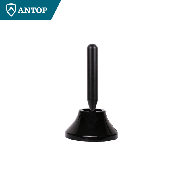 ANTOP Mini Size Plastic Steel HDTV Free View Indoor Magnetic Base High Gain 24dB 75 UHF Digital TV Antenna 470-862MHz
