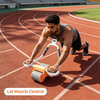 Rouleau de fitness à rebond automatique haute résistance pour hommes et femmes adultes, pour le remodelage abdominal et de la taille