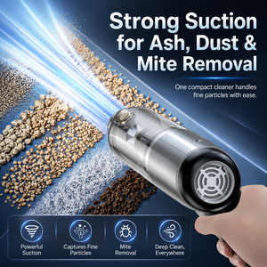 <span class=keywords><strong>Aspirateur</strong></span> de voiture <span class=keywords><strong>sans</strong></span> <span class=keywords><strong>fil</strong></span> portatif 12000Pa haute puissance avec filtre HEPA, réservoir de poussière de 160 ml, aspiration/soufflage 2-en-1 pour voiture, maison, bureau - Product Image 3