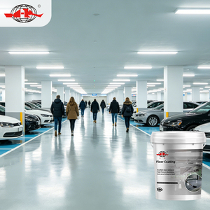 Kit <span class=keywords><strong>de</strong></span> Pintura Epóxica <span class=keywords><strong>Autonivelante</strong></span> <span class=keywords><strong>de</strong></span> Alto Brillo para Pisos, Revestimiento <span class=keywords><strong>de</strong></span> Resina <span class=keywords><strong>de</strong></span> Dos Componentes para Garajes y Estacionamientos - Product Image 1