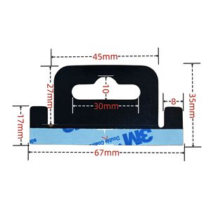 Custom Self Adhesive <strong>Plastic</strong> Black Hang Tabs <strong>Hooks</strong> Display Card for Store Retail Display Slat Wall <strong>Hook</strong> Hangers - Product Image 4