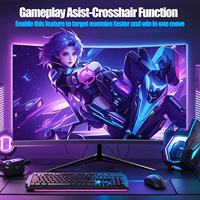 Moniteur de jeu incurvé 27 pouces Full HD 1080P 180Hz FreeSync HDR avec technologie Eye-Care sans cadre 1800R pour ordinateur de bureau