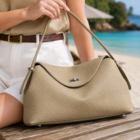 Grand sac de banlieue en cuir de vachette, simplicité urbaine, sac à bandoulière polyvalent, sac à main pour femme, grande capacité, design de niche, pour employées de bureau