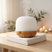 Diffuseur d'arômes à grain de bois 250 ml, humidificateur ultrasonique à brume froide pour huiles essentielles, purificateur d'air parfumé pour la maison, le bureau, le yoga et le spa