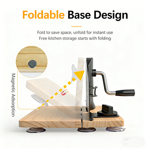 เครื่องหั่นไส้กรอกปี 2026 เครื่องหั่นขนมปังซาวโดว์แบบมือหมุน รุ่นปรับปรุง เครื่องหั่นขนมปังแบบแมนนวล - Product Image 2