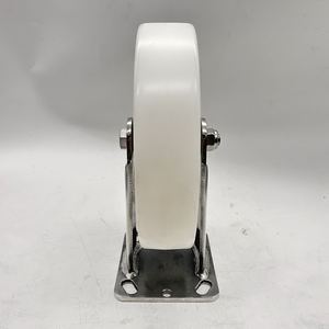 ล้อไนลอน PA6 ขนาด 8 นิ้ว 200 มม. แบบยึดติด พร้อมล้อสแตนเลส รับน้ำหนัก 400 กก. สำหรับรถเข็น ตู้คอนเทนเนอร์ ล้อเลื่อนสำหรับงานหนัก - Product Image 4