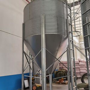 Mangeoire pour animaux Petits silos Bacs d'alimentation pour poulets de chair Mangeoire pour volaille en acier galvanisé Silo Auge automatique Poulet Cochon - Product Image 2