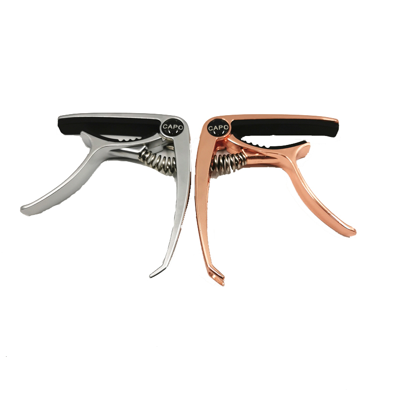 thumbnail image 1 of 2 piezas de aleación de guitarra Capo Universal para guitarra popular, guitarra eléctrica y acústica, 1 of 5