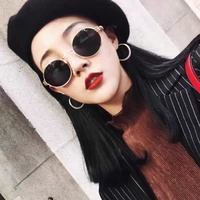 Lunettes de soleil personnalisées style européen et américain 8010, protection UV400, monture métallique steampunk unisexe