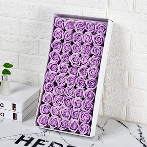 D-FZH016 Kit Fai-da-Te 50 Pezzi Fiori in Scatola, Confezione Regalo per Bouquet, Fiori Artificiali di Sapone, Rose in Scatola Regalo - Product Image 6