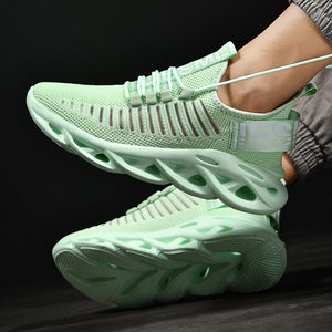 Zapatillas de Running <span class=keywords><strong>para</strong></span> Hombre con Parte Superior de Malla Vulcanizada, Ligeras y Acolchadas, con Entresuela Perforada <span class=keywords><strong>para</strong></span> Caminar y Deportes Casuales - Product Image 4