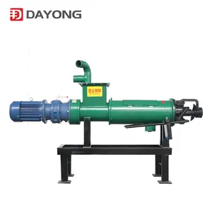 Low cost cow dung dewatering machine for making fertilizers/cow manure squeezing machine solid liquid separator machine