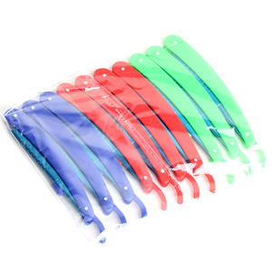 Giá rẻ bán buôn Salon gấp râu cạo dao cạo có thể gập lại lưỡi thép không gỉ Tóc Dao cạo tóc cắt lưỡi cho nam giới - Product Image 1