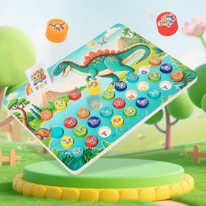 Juego de Palabras con Temática de Dinosaurios para Niños Pequeños, Juguete Montessori de Madera con Tarjetas Educativas - Product Image 4