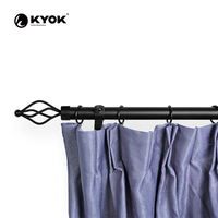 Usine de tringles à rideaux KYOK Tringle à rideaux de haute qualité Tringle à rideaux au design simple Vente en gros en usine