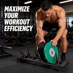 VIGFIT Carro Premium para Discos de Pesas, Soporte Rodante para Almacenamiento de Discos, Organizador de Gimnasio para Entrenamiento - Product Image 5