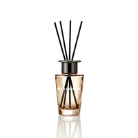 Ensemble diffuseur de parfum en verre de luxe 200 ml |   Parfum d'ambiance élégant avec bâtonnets noirs pour la décoration du salon, de la chambre et du bureau