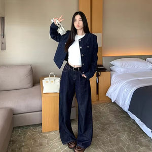 Vendita calda da <span class=keywords><strong>donna</strong></span> semplici cappotti di lana Casual abito semplice da <span class=keywords><strong>donna</strong></span> eleganti piccoli <span class=keywords><strong>blazer</strong></span> stile profumato cappotto <span class=keywords><strong>Tweed</strong></span> giacche corte - Product Image 5