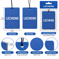 Désodorisant de voiture et d'intérieur automatique, suspendu, en papier coton, super absorbant, avec logo personnalisé haut de gamme et parfum intense