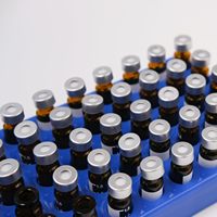 XZ LAB HPLC 2ML Vial Autosampler Model XZ11 Kaca Borosilikat Tutup Crimp dengan Segel 11mm (PTFE/Karet) 100 Buah