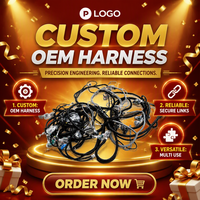 Harness Kabel Lampu LED Kustom OEM untuk Aksesoris Motor, Harness Kabel Kustom, Relay Saklar Lampu, Kit Harness Kabel