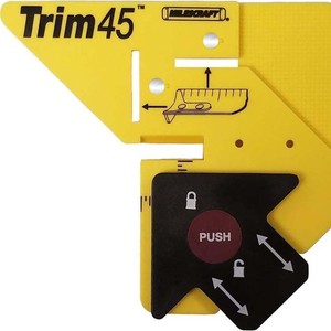 ตัวนำทางการตัดแต่งงานไม้ Trim45 ทำจากพลาสติก สำหรับตัดมุม 45 องศา ใช้สำหรับติดตั้งบัวพื้น - Product Image 3
