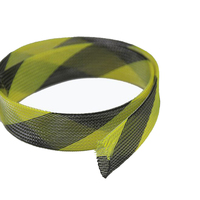 Funda Protectora de Cables Trenzada Brillante, Organizador de Cables Resistente al Desgaste