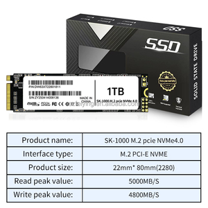 ไดรฟ์โซลิดสเตท NVMe M.2 PCIe คุณภาพสูงจากโรงงานโดยตรง ความจุ 1TB, รุ่น 2280 4.0 4x4 ช่องสัญญาณ, สำหรับเดสก์ท็อป แล็ปท็อป และ PS5... SSD Nvme P - Product Image 5