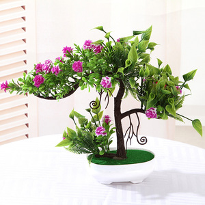 Plantas Artificiales Qi Xing en Maceta de 27x27 cm, Decoración Floral de Plástico para Hogar, Escritorio, Accesorios para Bodas - Product Image 4