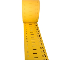 Label Kabel Kuning/Putih, Tag Penanda Kabel yang Dapat Dicetak, Penanda Kabel yang Dapat Diikat, Label Identifikasi Kabel Susut Panas, TAG Pengikat Kabel
