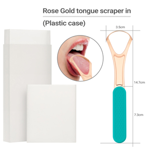 Brosse de nettoyage de langue en cuivre avec poignée antidérapante pour éliminer la mauvaise haleine Grattoirs de langue en acier inoxydable de qualité médicale - Product Image 6