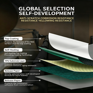 Pellicola Protettiva Sun <span class=keywords><strong>Tek</strong></span> Advanced Clear TPU PPF, Autoriparante, Resistente ai Graffi, Anti-Ingiallimento, Lucida per Auto - Product Image 3