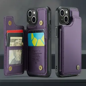 Caseme เคสป้องกันบัตร RFID สำหรับ iPhone 15 Pro 14 13 12 11 6 7 8 PLUS 15 PRO MAX SE 2 3 4พร้อมเคสฝาพับฝาหลัง