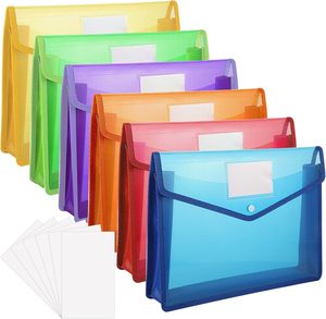 Carpeta de Archivos de Plástico Moderna y Lujosa con Botón, Ranuras <span class=keywords><strong>para</strong></span> Tarjetas, Tamaño A4, Color Personalizable <span class=keywords><strong>para</strong></span> la Escuela, Oficina y Hogar - Product Image 1