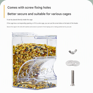 Automatischer Hamster-Futterspender aus Acryl, Kleintier-Lebensmittelspender, Dispensador <span class=keywords><strong>De</strong></span> Alimento Hamster Automatico, Mangerie Hamster - Product Image 2